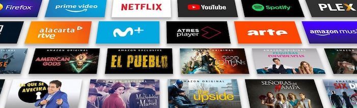 aplicaciones fire tv cube