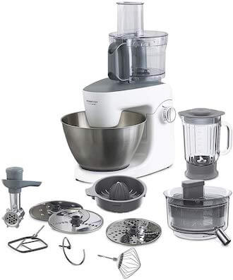 Kenwood - Amasadora planetaria Kenwood Chef - Color plata amasadora +  licuadora + picadora de carne 6.7 gris : : Hogar y cocina