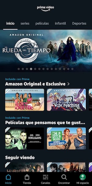 prime video app espana