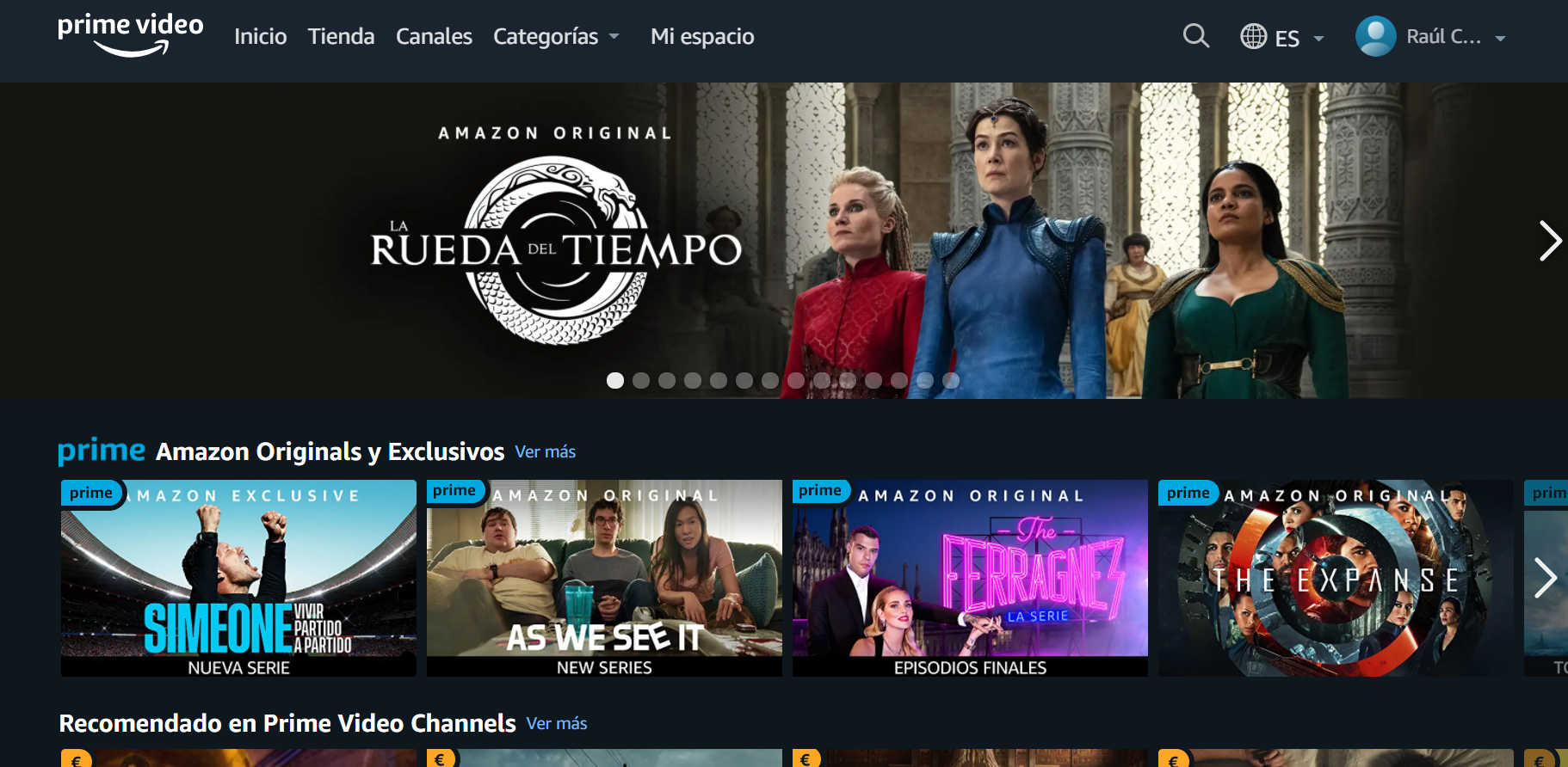 prime video vista escritorio